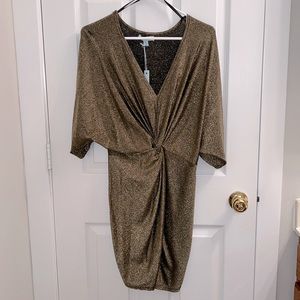 Fancy/Sorority/Out on the town Gold fitted dress